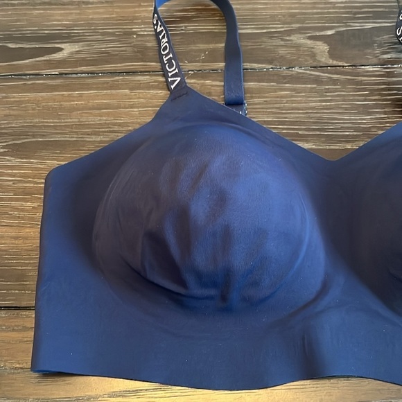 Victoria’s Secret Lightly Lined Wireless Bra XL Navy Blue - Picture 2 of 6